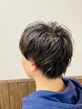 ヘア キィー(hair key) 2ブロックメンズショートスタイル