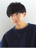 【Gallica】爽やかメンズ黒髮マッシュショート/メンズ刈り上げ