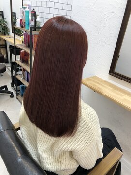 ファンスバイケー 志木(Fans by K) 【ブリーチなし】ビビッドレッド