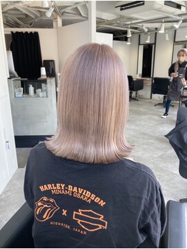 ラフ 難波店(LAFF) #黒髪#ボブルフ#ネビージュ#小顔#ワンレン