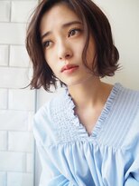 ヘアープレイス ヴィブ(hair place VIVE) 透明感のあるブラウンベージュで大人可愛いボブデザインに