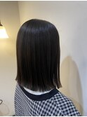 ぷつっとミディ 美髪切りっぱなしボブ