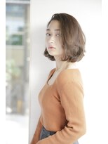 ルルディ バイ アフロディーテ銀座(luludi by APHRODITE) 黒髪/グレーベージュ/レイヤーロング/前髪パーマ/銀座