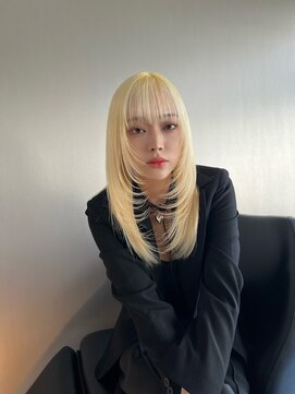 イキ 表参道(iki omotesando) ハッシュカット/フルバング/似合わせカット/レッドブラウン