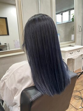 ヘアプレイスソル (HAIR PLACE SoL) 艶髪ストレート/シルバーアッシュ裾カラー