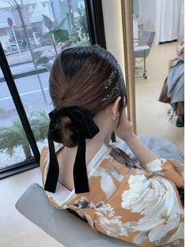 シャーマン(SHERMAN) 卒業式抱き合わせシニオンアレンジ♪