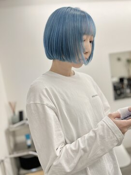 ケプカ(KEPKA) ボブ ハイトーン ペールブルー