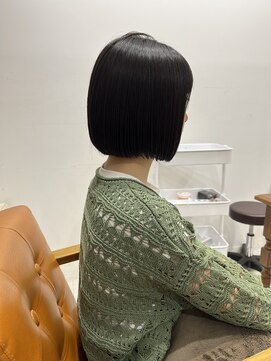 ネイロ 錦糸町(NeiRo) 魅力倍増カールセミディシアーカラーダークアッシュショートヘア