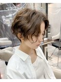 ハンサムショート×パーマ