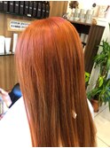 大人ロング髪質改善トリートメントケアカラー
