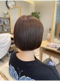 《HAIRZ》渡内美遥　ぱつっとボブ×チョコレートカラー
