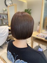 ヘアーズ イオンモール徳島(HAIRZ) 《HAIRZ》渡内美遥　ぱつっとボブ×チョコレートカラー