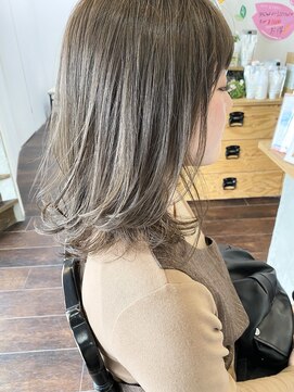 ルプラ カルム(le-pla Calme) シースルーベージュ！カークベージュ/レイヤーロング 20代30代