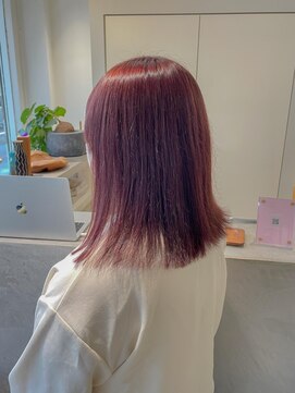 グリーン(green) カノ:ブリーチなしで作るピンクラベンダー