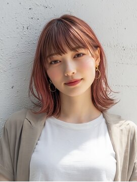 レリー 伊丹(Rely) ピンクベージュで女子度UP[伊丹駅/髪質改善/白髪染め]