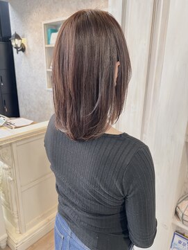 キャアリー(Caary) 福山美容室caary イルミナカラー透明感マロンブラウン40代50代