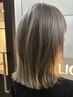 【白髪ぼかし】全頭ブリーチ+カット ¥24200→¥21285~