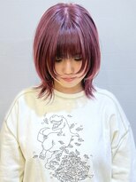 モリオ フロム ロンドン 成増店&nbsp;【morio成増/宇佐美】ミディアムレイヤー×ピンクパープル◎