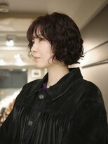ネロ ヘアアンドライフストア 渋谷(NERO HAIR AND LIFESTORE)&nbsp;【倉田真希】ボブパーマ　フレンチボブ レッドブラウン 前髪あり
