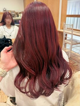 バイオレット 表参道店(Violet) ワインレッドカラー/ブリーチなしカラー