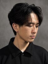 アウル 心斎橋(owl)&nbsp;韓国風コンマバング×ニュアンスパーマ×ダウンパーマmen's髪型
