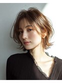 大人可愛い40代50代くびれボブ