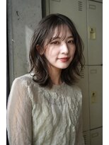 エインアンリー 明治神宮前(AIN.ANLY.)&nbsp;ミディアムパーマ、ミディアムゆるめパーマ、ニュアンスパーマ
