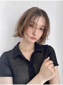 外国人風パーマ レイヤーボブ 活性ケラチン フレンチボブ