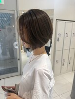 ステラ ヘア デザイン サロン(STELLA hair design salon)&nbsp;大人女性に品のあるショートボブ　アッシュブラウン　【杉若】