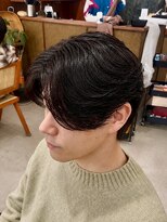 メンズサロン アネロ 名駅(Men's salon anhelo)&nbsp;曲がる縮毛矯正×ニュアンスパーマ×センターパート×名駅