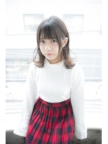 サロンドミルク 原宿(salon de MiLK)&nbsp;【salon de MiLK 原宿】外ハネ×イルミナカラー×アッシュ