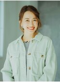 大人かわいい★伸ばしかけ★ヘアアレンジ