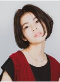 クラシカル切りっぱなしボブ