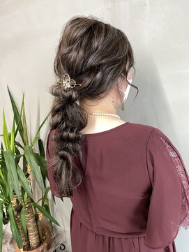 トリプルダブル 天理店(Triple double) ルーズ編み下ろしヘア