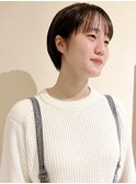 骨格に合わせた小顔ショート/ニュアンスカラー/前髪パーマ