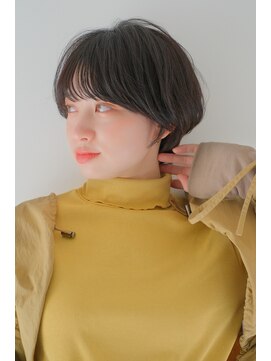 ガリカ シーム(Gallica/SEAM) 大人かわいいひし形マッシュショートボブ耳かけショート<原宿>