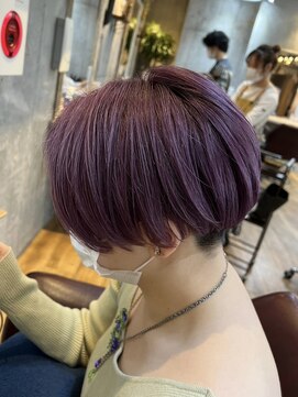 ロダット 横浜(LODAT by little) ショートボブ×ラベンダーピンク【LODAT横浜】
