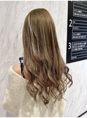 ベージュカラーエクステ