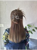 卒業式ヘアセット