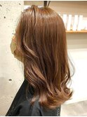 レイヤーカット/オレンジブラウン