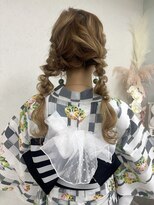 ヘアーセットサロン ピンキー(Hairset Salon Pinky) Pinky.ツインあみおろしヘア