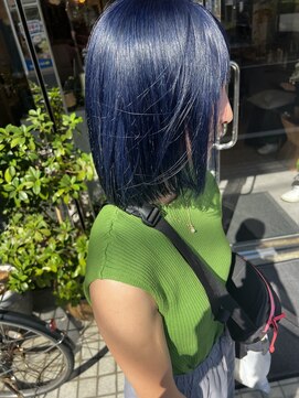 シアン 大倉山店(CYAN) まだまだ夏気分♪ブルー系のカラーで残暑も乗り切るぞー!