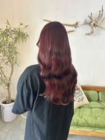 シーバイサイン(sea by Sign)&nbsp;チェリーレッド/ブリーチなしダブルカラー