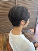 明るい白髪染め/白髪ぼかし/大人ショート