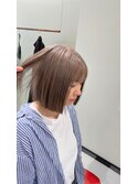小顔ワンレン縮毛矯正ブリーチ髪質改善ダブルカラー30代40代