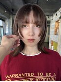 【上田】ボブ　顔まわりカット　姫カット