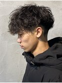 波巻きスパイラルパーマメンズパーマメンズマッシュ群馬高崎眉毛