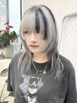 リル ラウム 原宿(LiL Raum)&nbsp;シルバーカラー/フェイクブラック