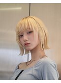 レイヤーボブ/ブロンドベージュ