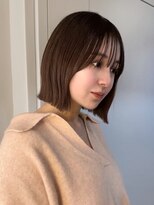 ジアン テラス(GIEN TERRASSE)&nbsp;#ヘイリーボブ#ぱつっと重めボブスタイル#20代30代40代@岸本理希